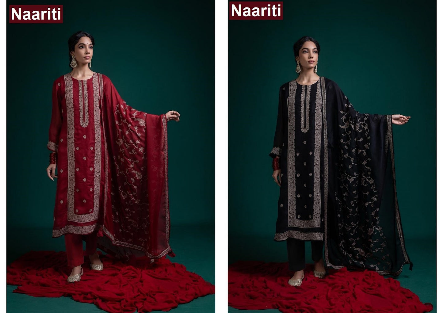 Gizvoor 2831 Naariti Silk Pant Style Suits Wholesale Price
