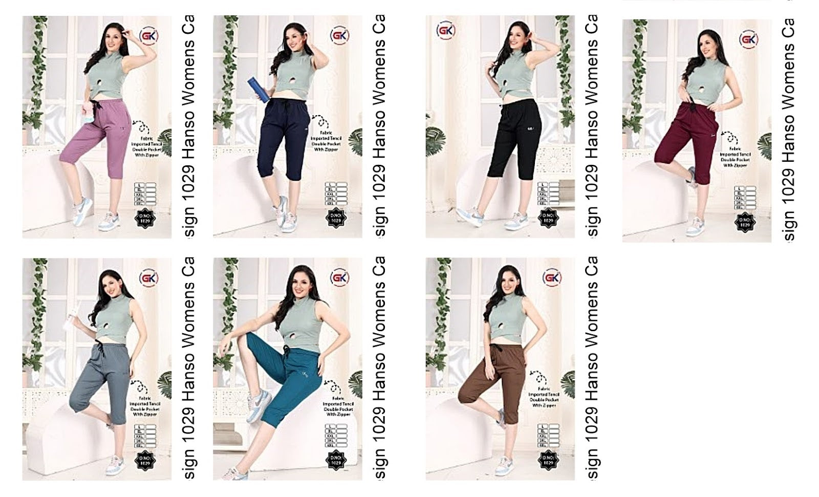 Gk Design 1029 Hanso Imported Womens Capri Supplier Gujarat