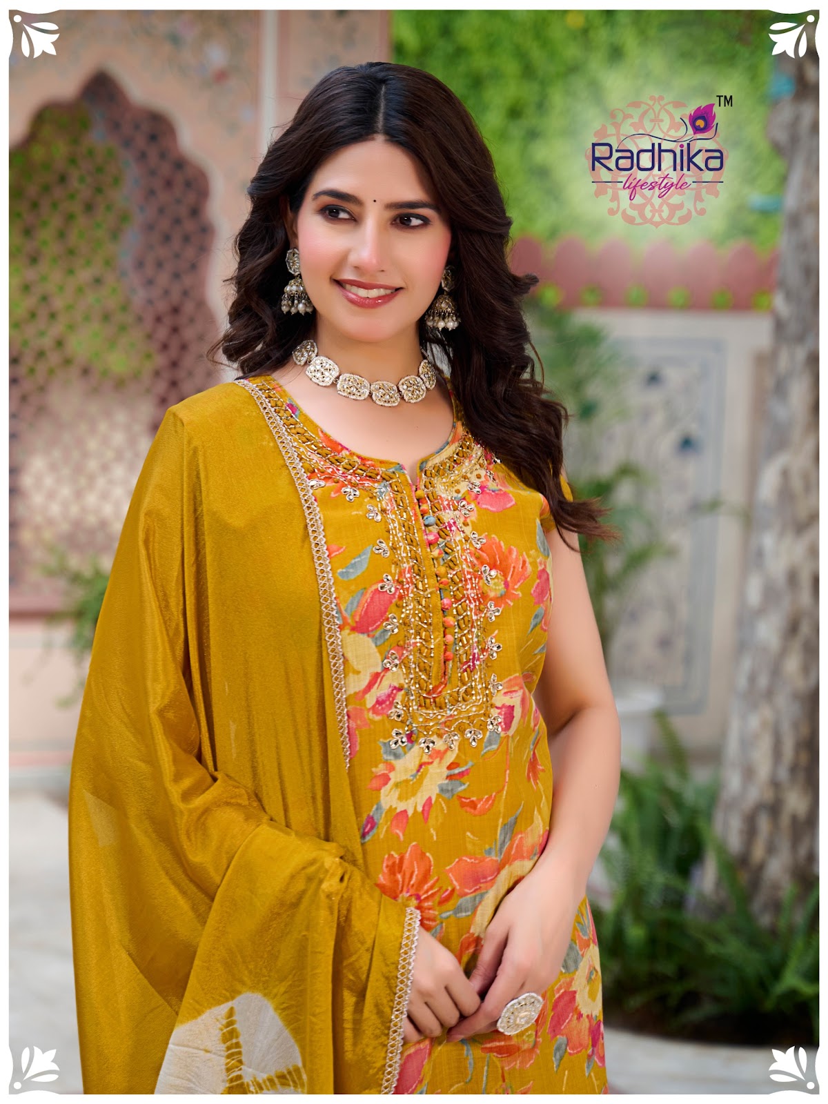 Glam Look Vol 2 Radhika Lifestyle Silk Readymade Plazzo Style Suits Supplier India