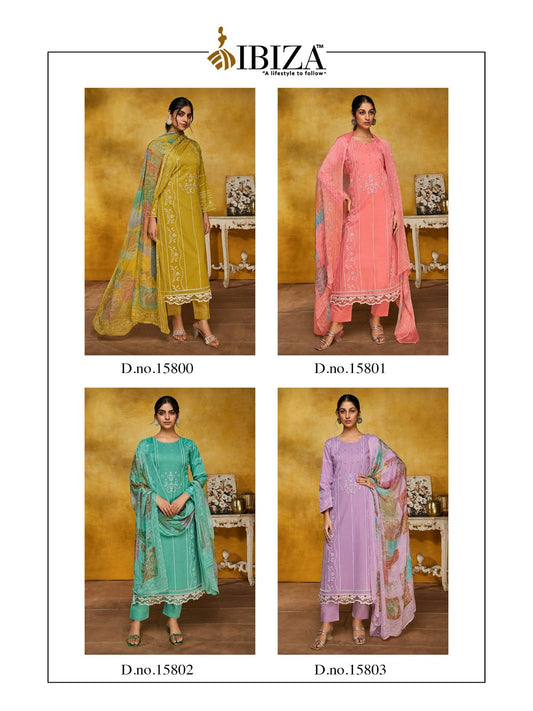 Glamlook Ibiza Cambric Pant Style Suits Wholesaler Gujarat