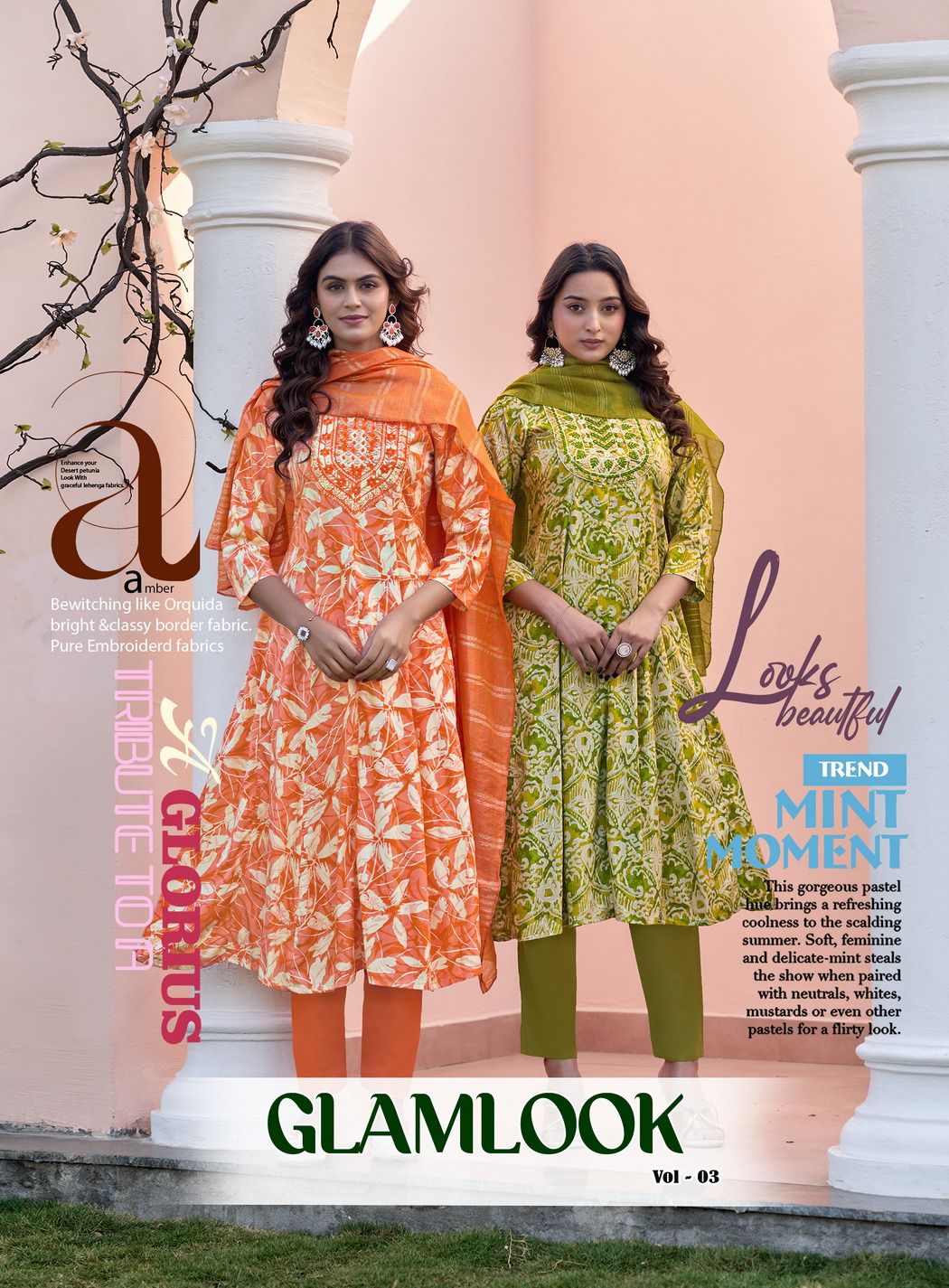 Glamlook Vol 3 Diya Trends Rayon Readymade Anarkali Suits Exporter Gujarat