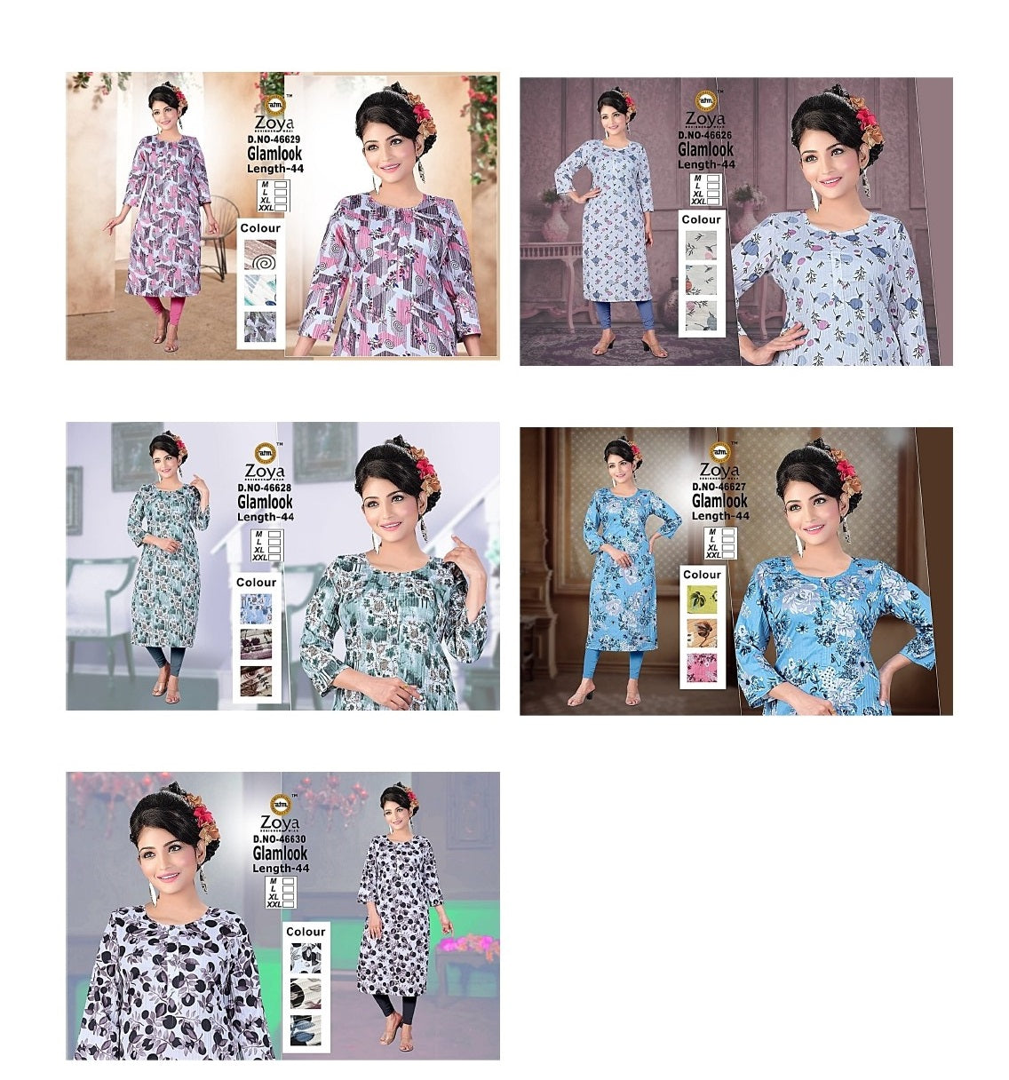 Glamlook Zoya Straight Cut Kurtis Wholesaler India