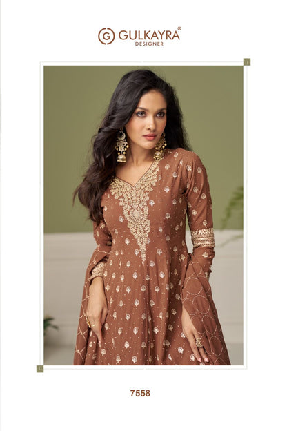 Glamour Gulkayra Designer Georgette Readymade Plazzo Style Suits Wholesaler