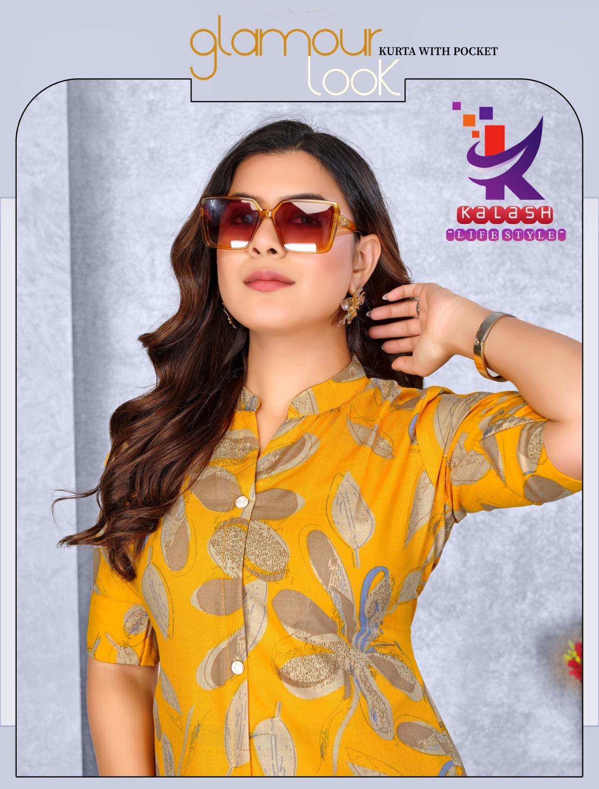 Glamour Look Mlm Kalash Lifestyle Rayon 14Kg Kurti Plazzo Set Manufacturer