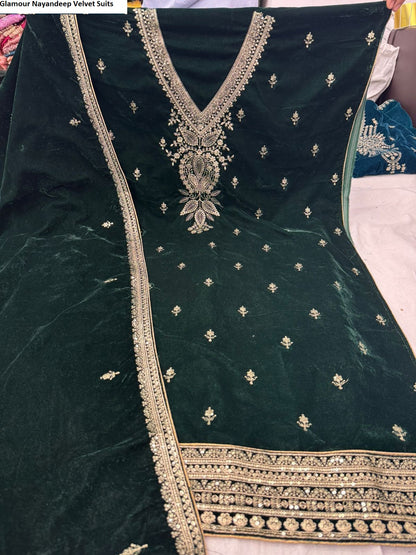 Glamour Nayandeep Velvet Suits Supplier Ahmedabad