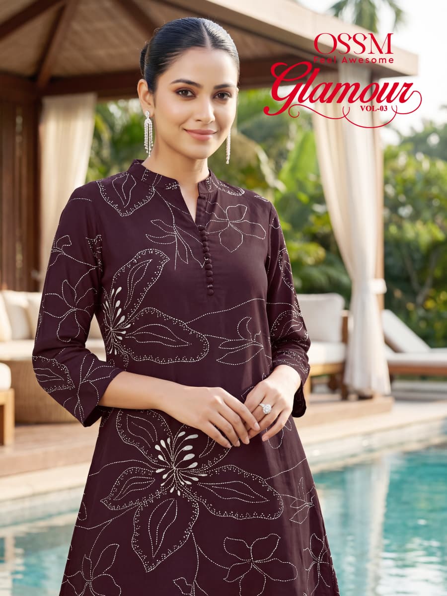Glamour Vol 3 Ossm Rayon 22Kg Co Ord Set Manufacturer India