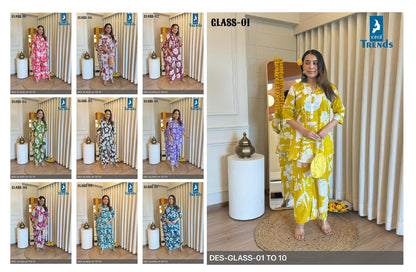 Glass Kaya Cotton Co Ord Set Wholesale Price