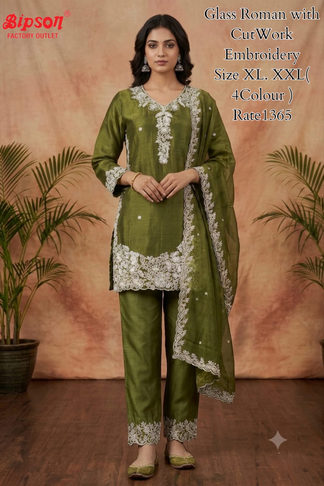 Glass Roman 0807 Bipson Prints Pakistani Readymade Suits Wholesale Price