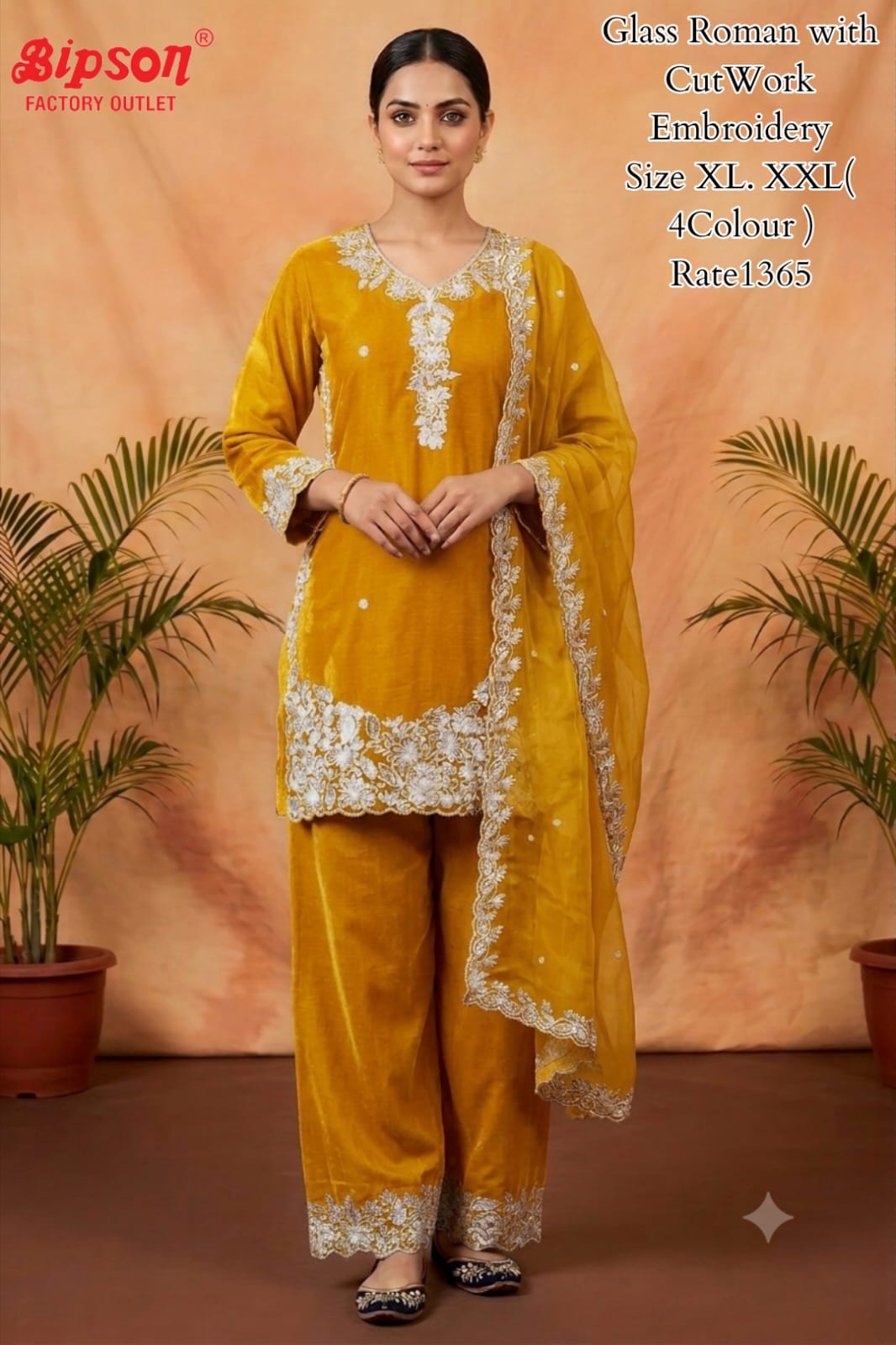 Glass Roman 0807 Bipson Prints Pakistani Readymade Suits Wholesale Price