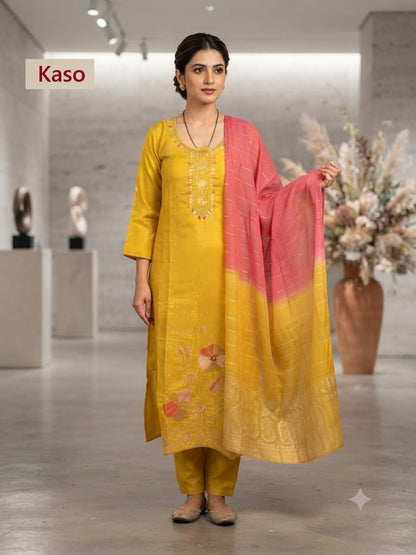 Glass Roman 2208 Kaso Readymade Pant Style Suits Exporter Ahmedabad