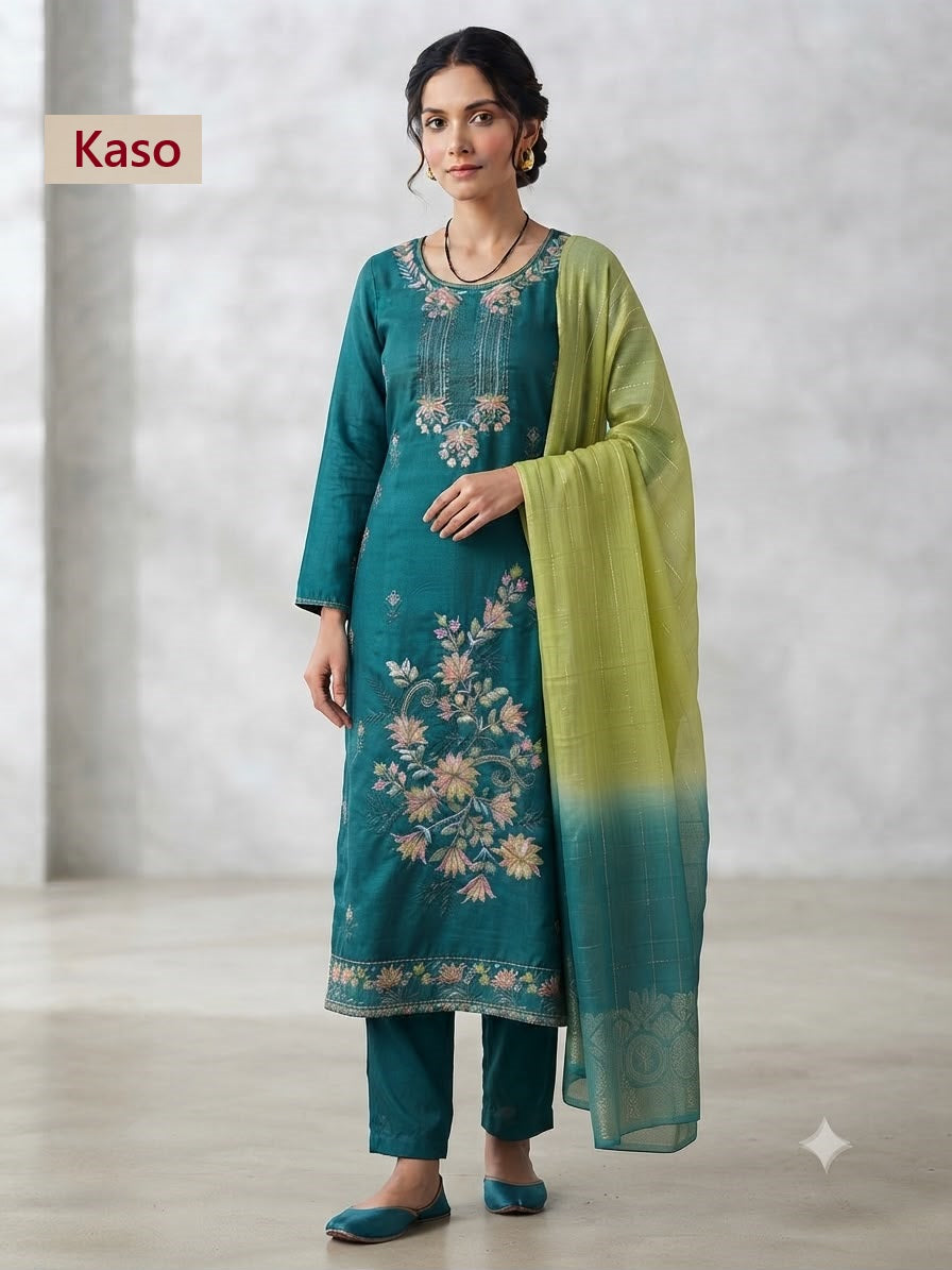 Glass Roman 2208 Kaso Readymade Pant Style Suits Exporter Ahmedabad
