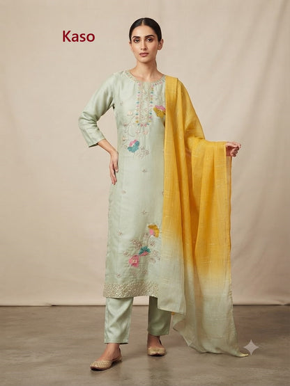 Glass Roman 2208 Kaso Readymade Pant Style Suits Exporter Ahmedabad