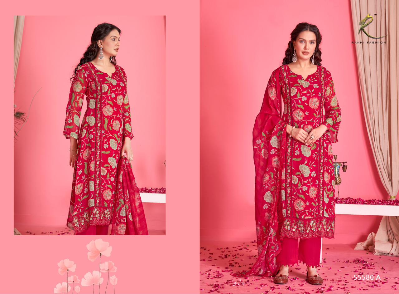 Glimpse Of Estelle Rakhi Fashion Pure Viscose Plazzo Style Suits Supplier Ahmedabad