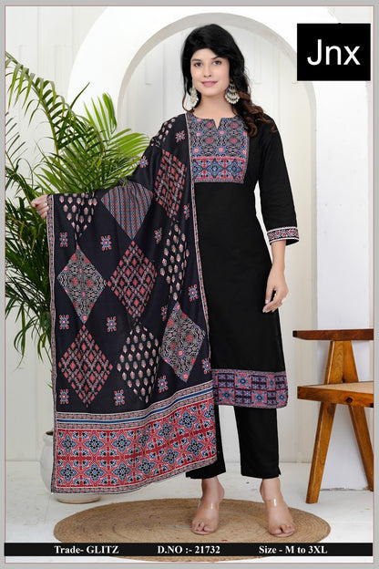 Glitz Jnx Readymade Cotton Pant Suits Supplier