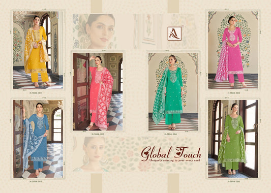Global Touch Alok Zam Cotton Pant Style Suits Wholesaler Ahmedabad