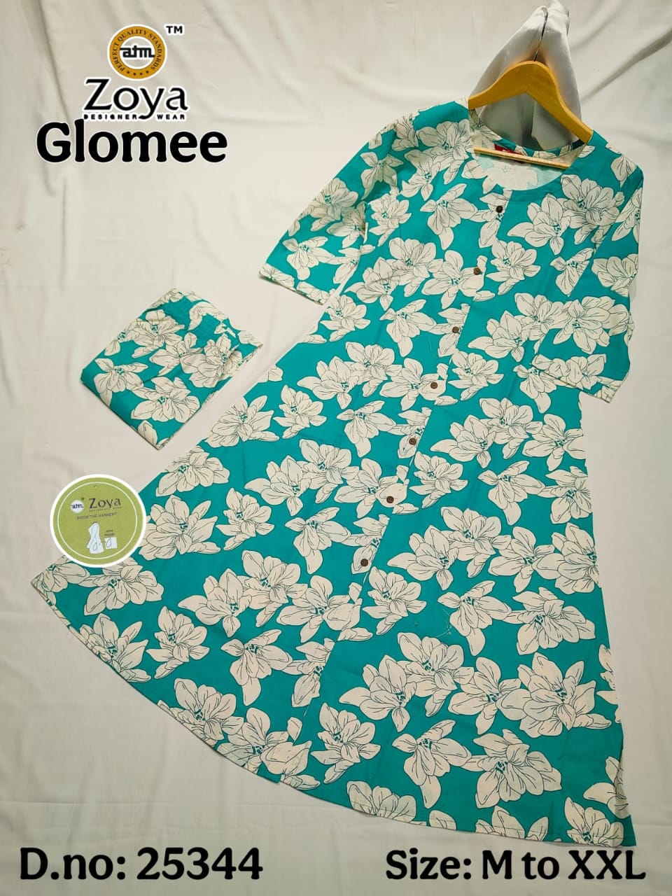 Glomee Jnx Cotton Kurti Pant Set Supplier India
