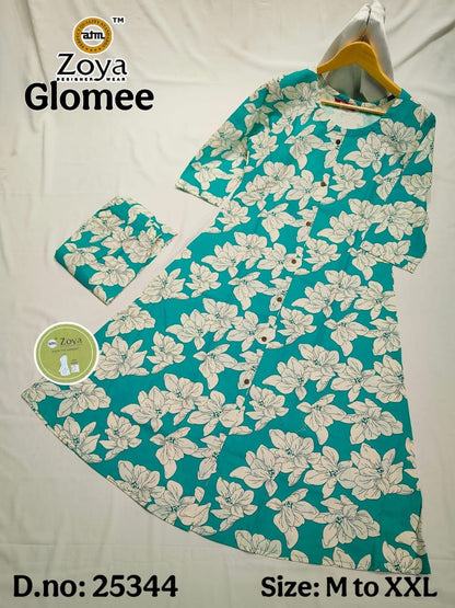 Glomee Jnx Cotton Kurti Pant Set Supplier India