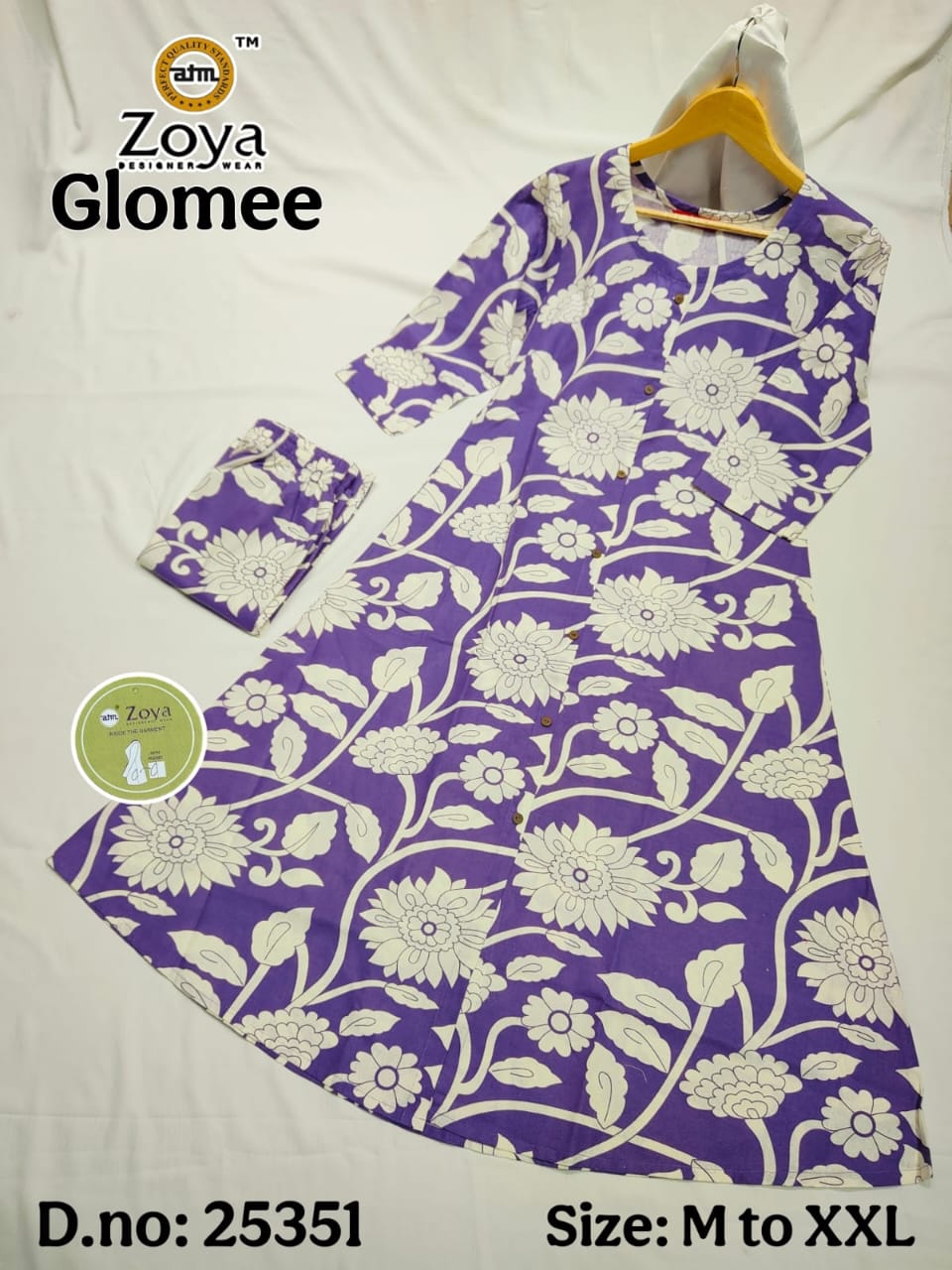 Glomee Jnx Cotton Kurti Pant Set Supplier India