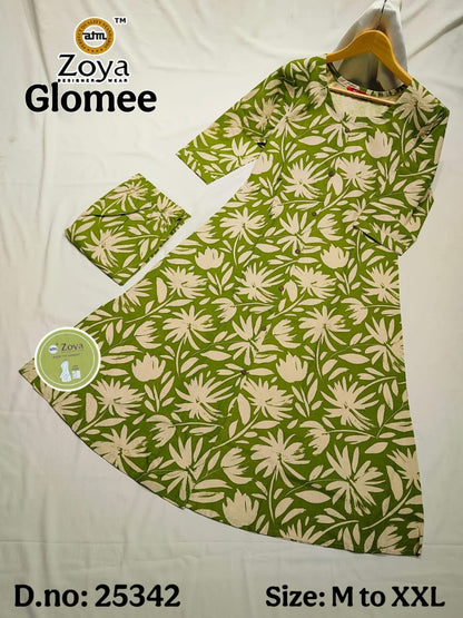 Glomee Jnx Cotton Kurti Pant Set Supplier India