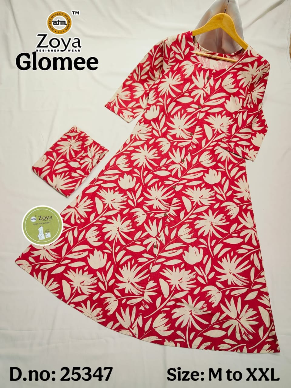 Glomee Jnx Cotton Kurti Pant Set Supplier India