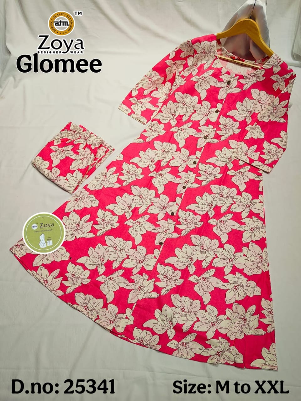 Glomee Jnx Cotton Kurti Pant Set Supplier India