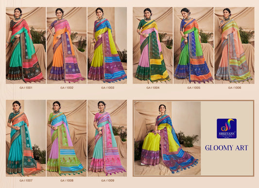 Gloomy Art Shreyans Cotton Silk Sarees Exporter Ahmedabad