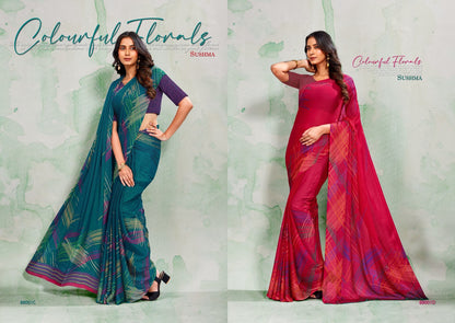 Gloria 2 Sushma Georgette Sarees Supplier Gujarat