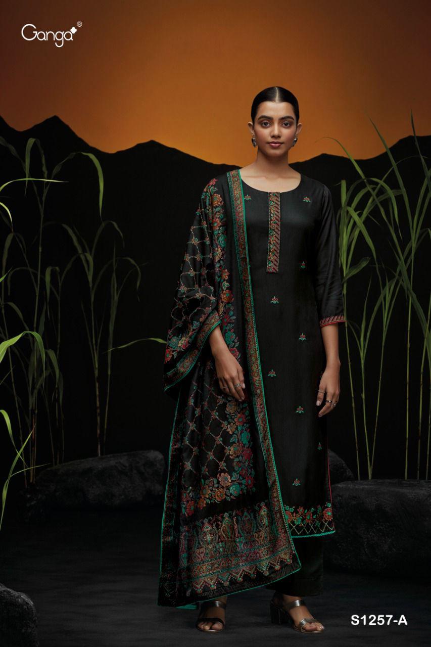 Gloria S1257 Ganga Wool Pashmina Suits Supplier India