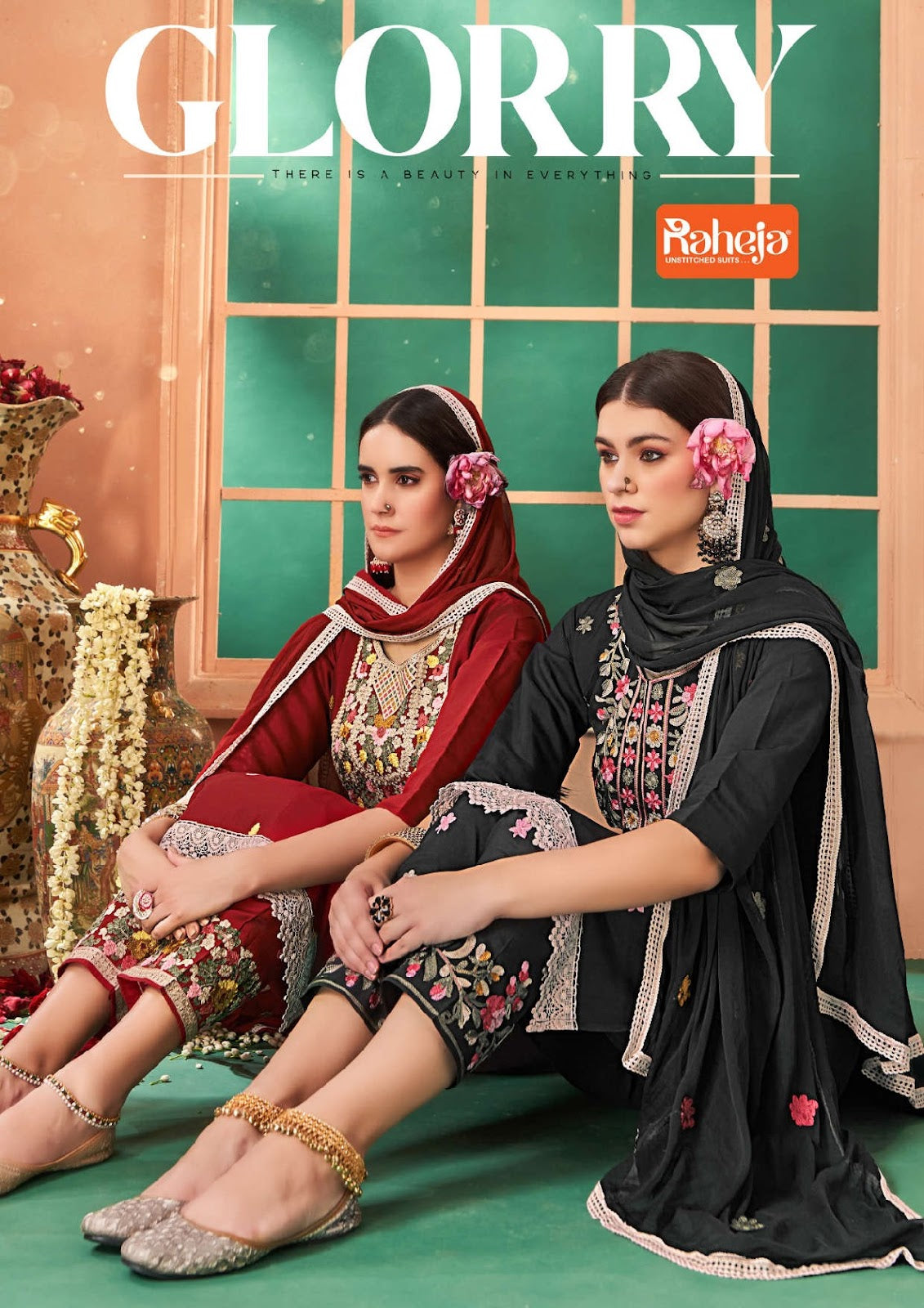 Glorry Raheja Roman Pant Style Suits Wholesale