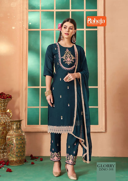 Glorry Raheja Roman Pant Style Suits Wholesale