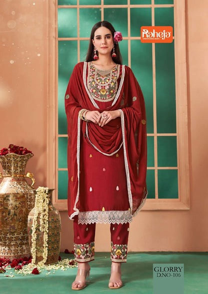 Glorry Raheja Roman Pant Style Suits Wholesale