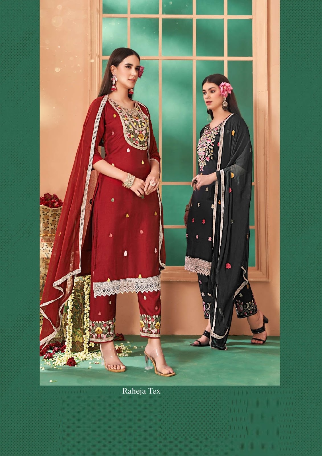 Glorry Raheja Roman Pant Style Suits Wholesale