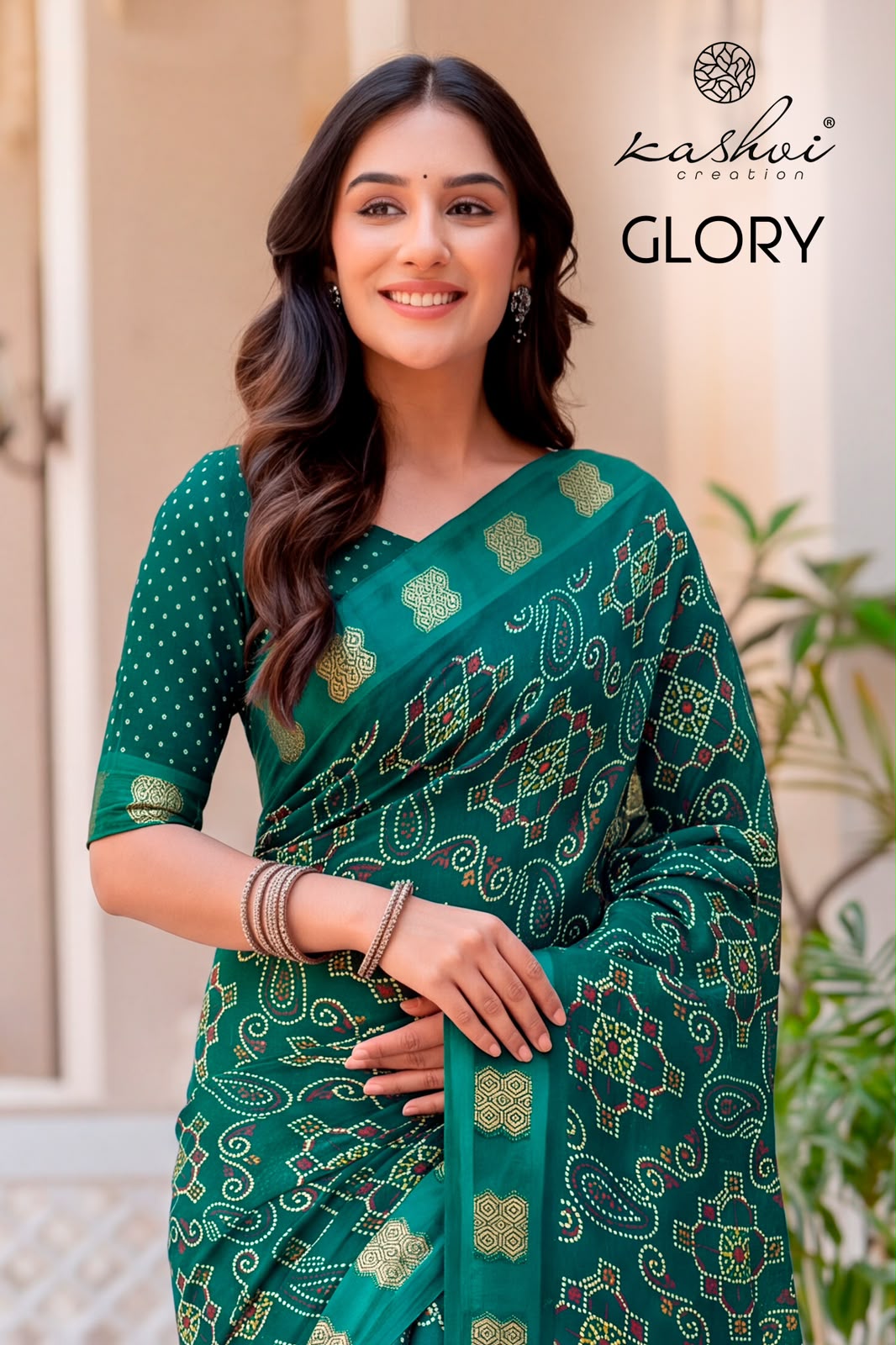 Glory Kashvi Creation Georgette Sarees Wholesale Rate