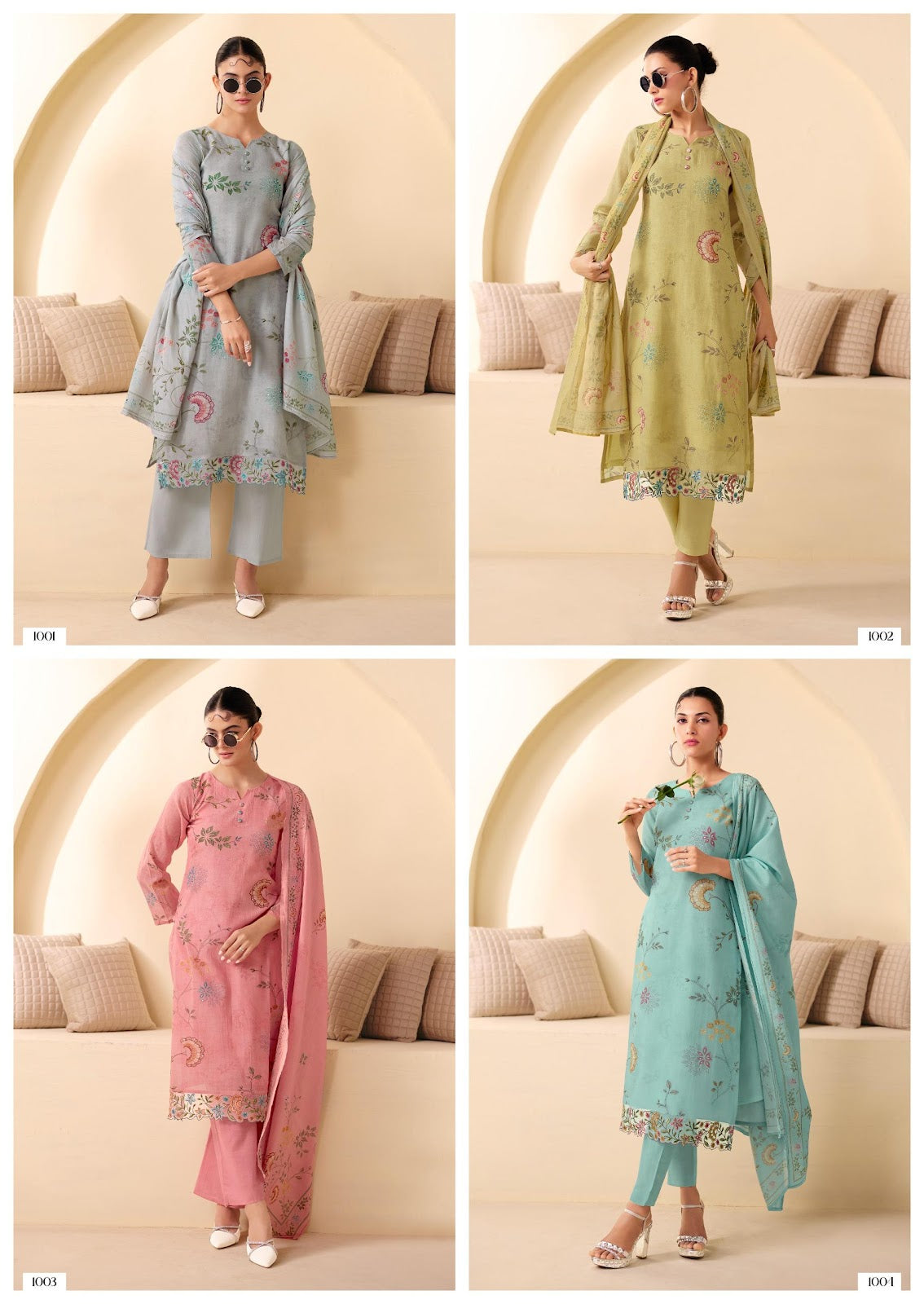 Glory Rang Fashion Mal Chanderi Pant Style Suits Exporter India