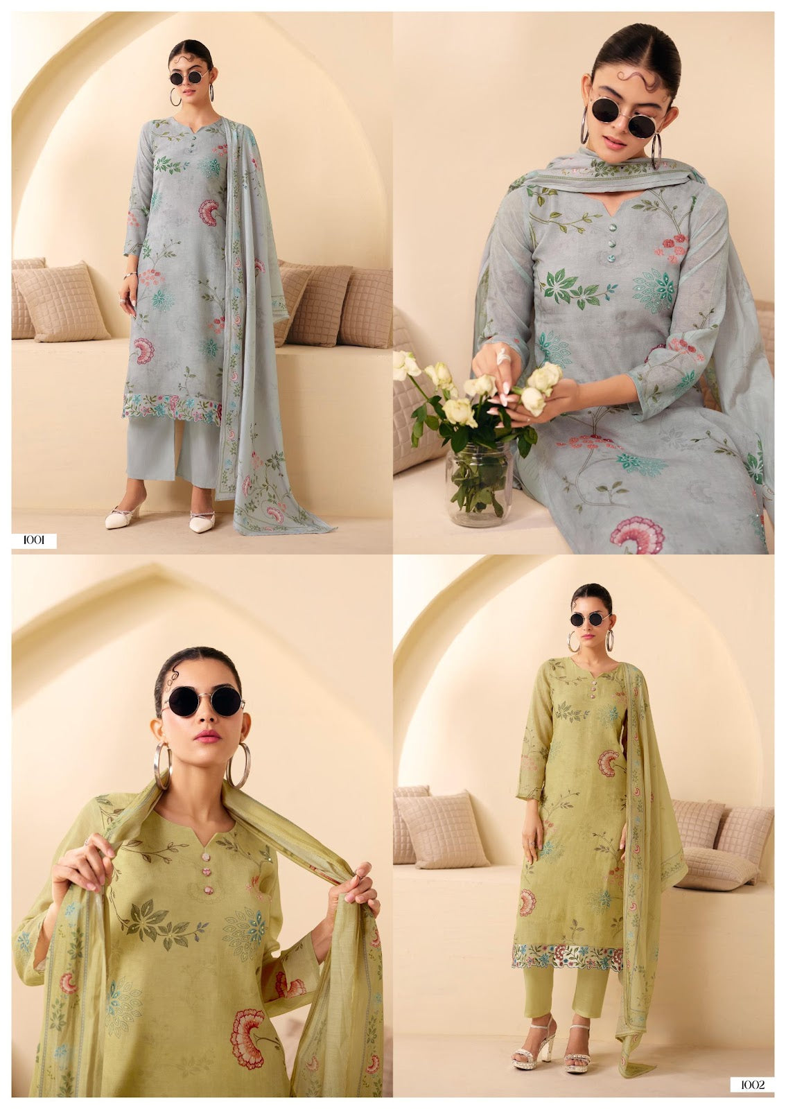 Glory Rang Fashion Mal Chanderi Pant Style Suits Exporter India