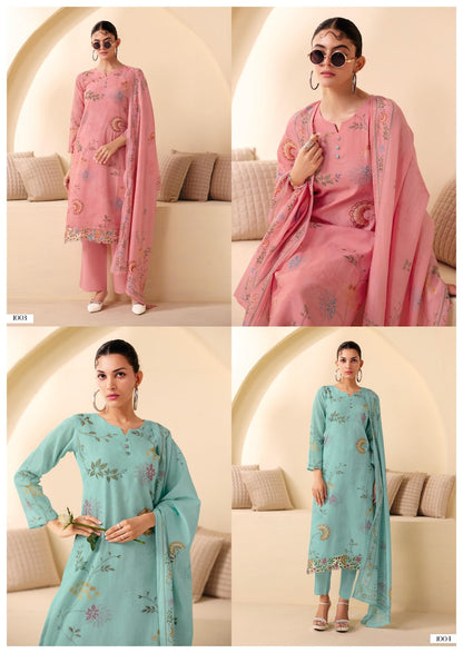 Glory Rang Fashion Mal Chanderi Pant Style Suits Exporter India