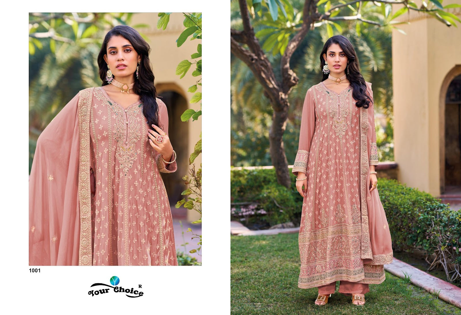 Glory Vol 1 Your Choice Chinnon Pakistani Readymade Suits Wholesaler