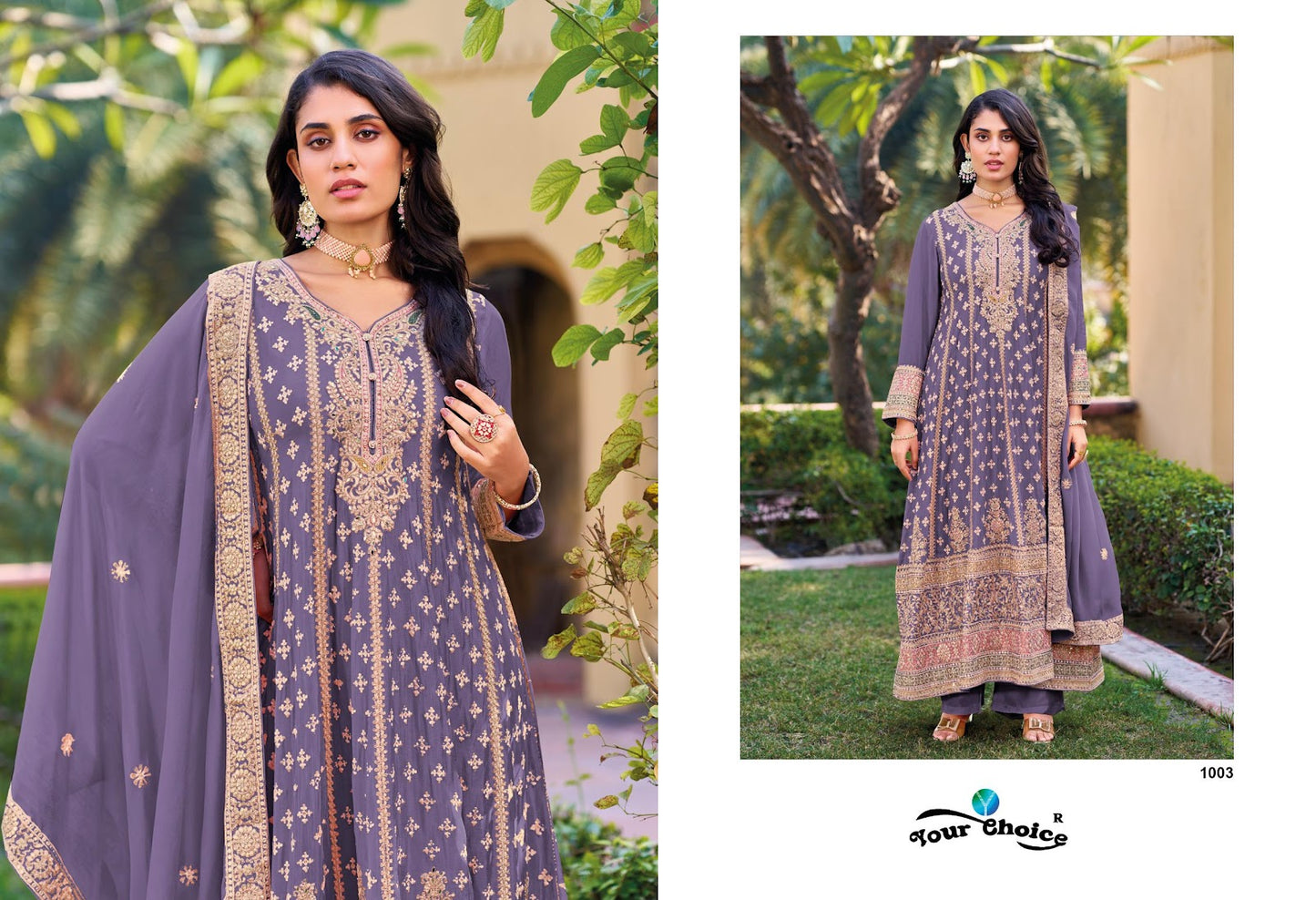 Glory Vol 1 Your Choice Chinnon Pakistani Readymade Suits Wholesaler