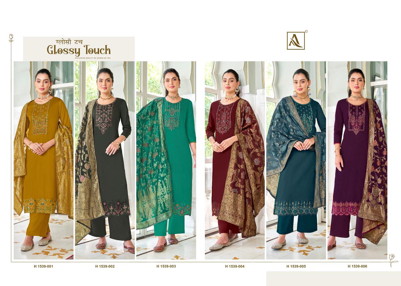 Glossy Touch Alok Pure Zam Salwar Suits Supplier