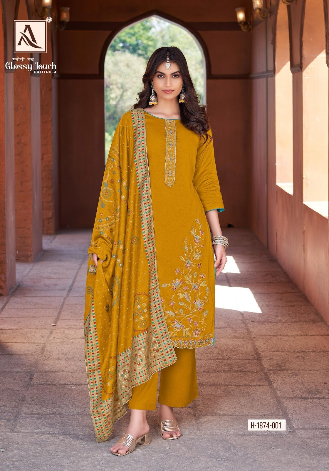 Glossy Touch Edition 4 Alok Pure Zam Karachi Salwar Suits Manufacturer Gujarat