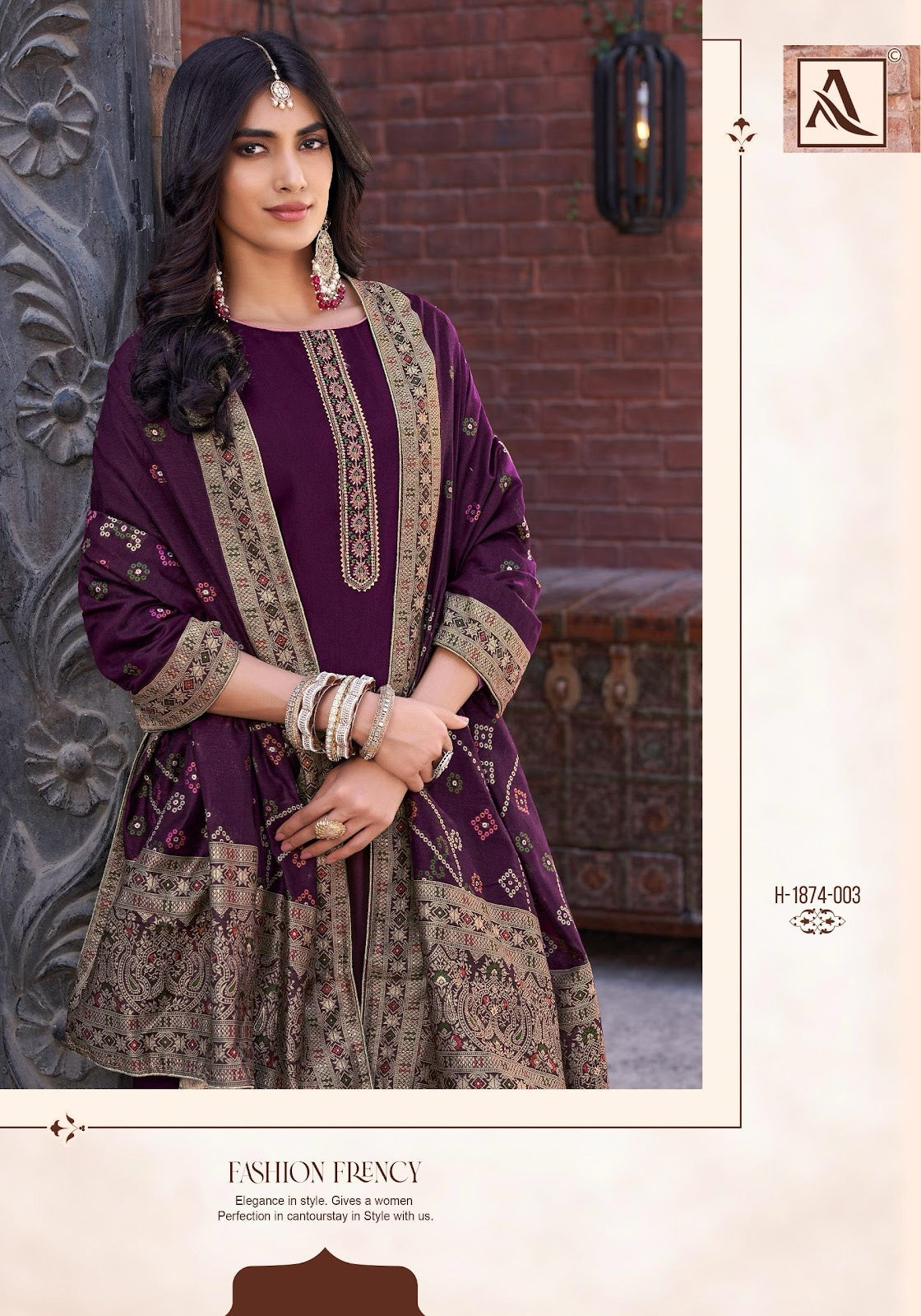 Glossy Touch Edition 4 Alok Pure Zam Karachi Salwar Suits Manufacturer Gujarat