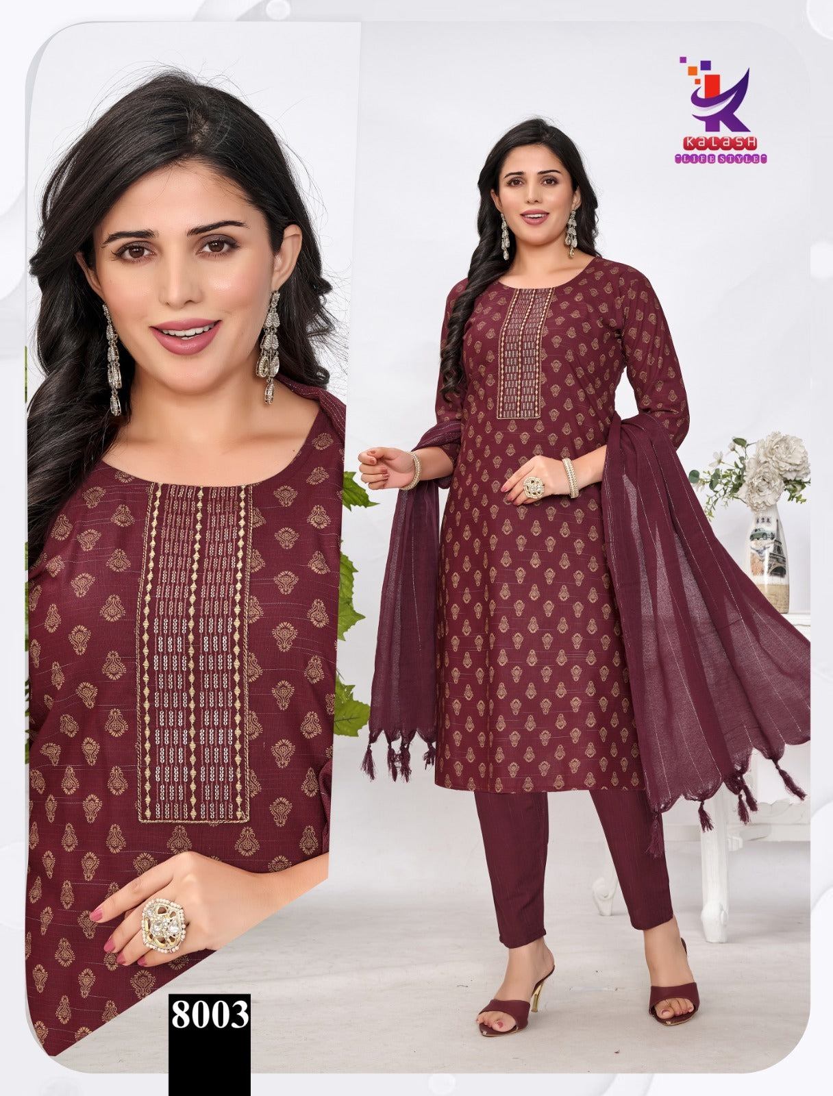 Glow Getter 7 Mlm Kalash Lifestyle Slub Readymade Cotton Pant Suits Exporter