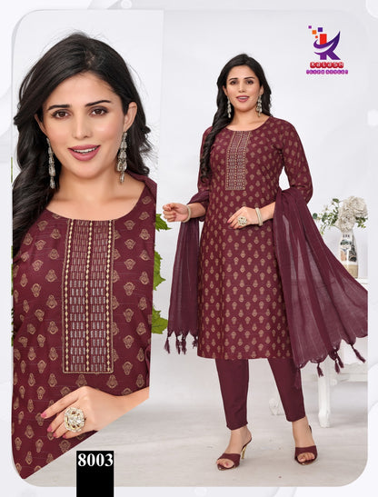 Glow Getter 7 Mlm Kalash Lifestyle Slub Readymade Cotton Pant Suits Exporter