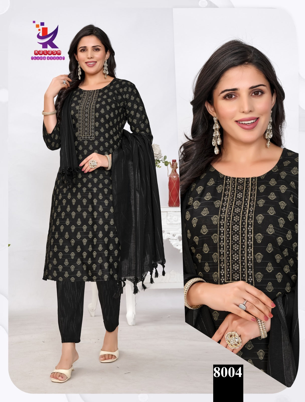 Glow Getter 7 Mlm Kalash Lifestyle Slub Readymade Cotton Pant Suits Exporter