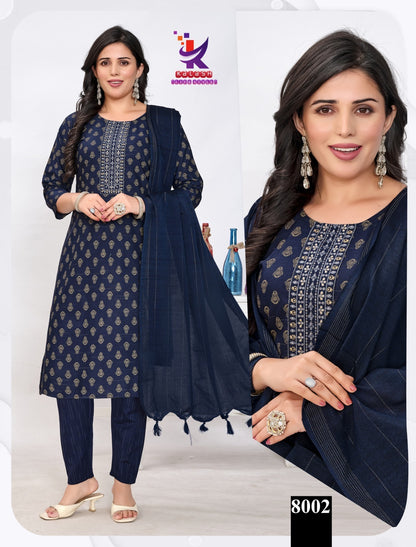 Glow Getter 7 Mlm Kalash Lifestyle Slub Readymade Cotton Pant Suits Exporter