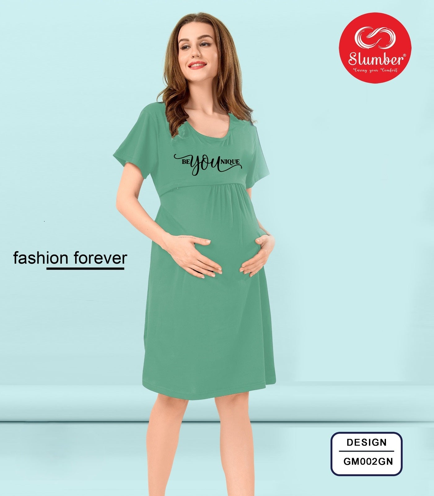 Gm002 New Colours Slumber Cotton Feeding Night Gown Manufacturer Gujarat