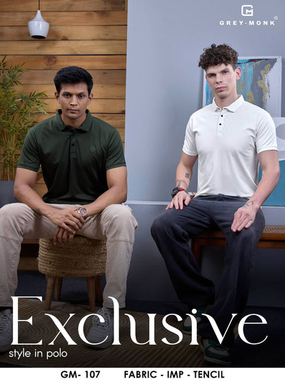 Gm 107 Grey Monk Imported Tencil Mens Tshirts Wholesale Price