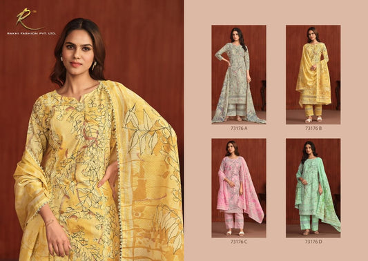 Go Trendy 3 Rakhi Fashion Pure Viscose Pant Style Suits