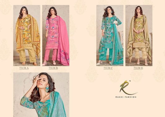 Go Trendy 73138 Rakhi Fashion Linen Pant Style Suits Manufacturer India