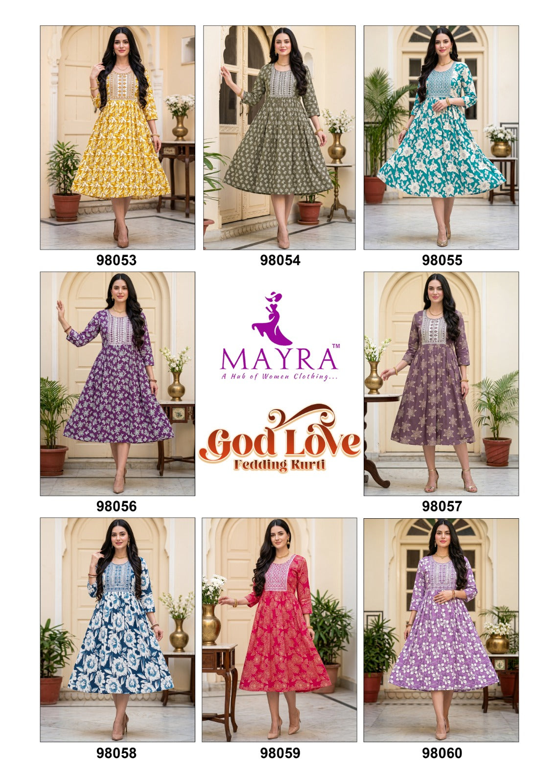 God Love 0807 Mayra Reyon Feeding Kurtis Exporter Gujarat